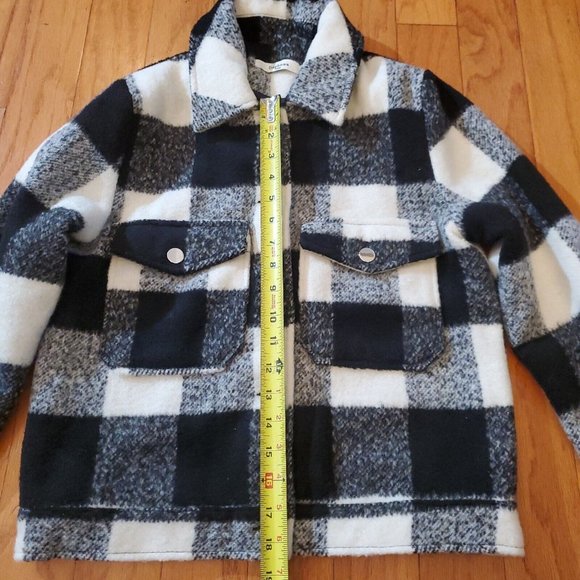 Daphnea Paris Womens Jacket Size Small Black / White Plaid - Picture 3 of 7